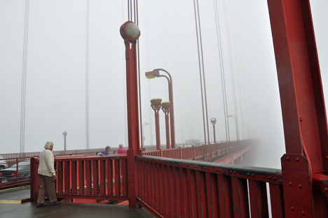 Lee Duquette on the Golden Gate Bridge